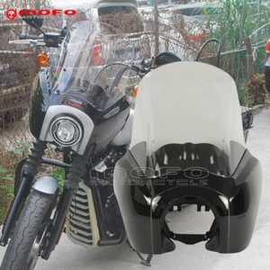 Headlight Fairing Clear Windshield Set For Harley Softail FXBB FXST 2018-2021 - Picture 1 of 11