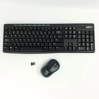 Logitech MK270 Wireless Keyboard Mouse Combo USB Dongle K270 M185 Tested - Image 1 of 4