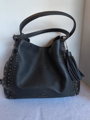 Coach Black Bandana Rivet Edie - Image 1 of 4