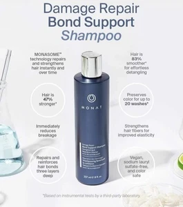 Monat Damage Repair Bond Support Shampoo 237mL with Rejuvabeads Seal Missing - Picture 1 of 2