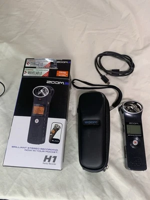 Zoom H1 Handy Portable Digital Recorder Mic With Box And Case - Image 1 of 4