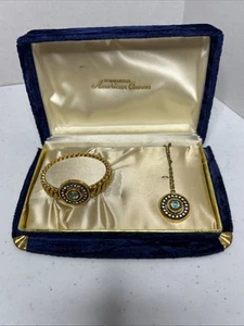 Vintage bracelet And Necklace Pendant Child American Queen By Pitman And Keeler - Picture 1 of 23