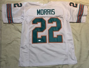 Camiseta deportiva personalizada firmada por Mercury Morris autógrafo JSA talla XL CERTIFICADA - Imagen 1 de 1