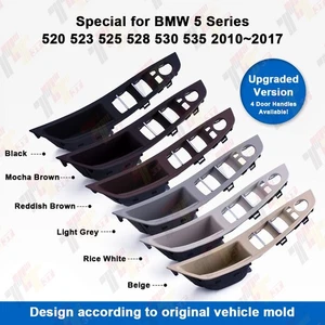 Manijas de puerta interiores para BMW Serie 5 LHD y RHD F10 F18 520 523 525 2010~2017 - Imagen 1 de 13