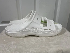 0115 Crocs Classic White Sandals-US 12 Mens, 13.5 Womens - Picture 1 of 4