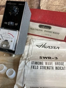 Hansen SWR-3 Standing Wave Bridge & Field Strength Indicator - SP215 - Zdjęcie 1 z 7