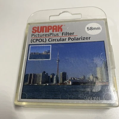 Sunpak PicturesPlus Filter 58mm (CPOL) Circular Polarizer  - Image 1 of 4