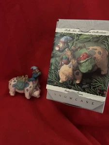 Hallmark Arte Popular Colección Americana Vitrina Adornos 1994 Going to Town Pig - Imagen 1 de 7