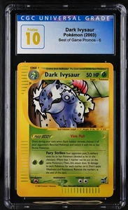 Dark Ivysaur Pokémon 2003 CGC Prístine 10 mejores promociones de juegos - 6 - Imagen 1 de 2