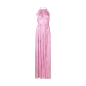 Maxi Vestido de Verano Rosa MARIA LUCIA HOHAN para Mujer Cuello Halter FR 44 RRP1495 - Imagen 1 de 11