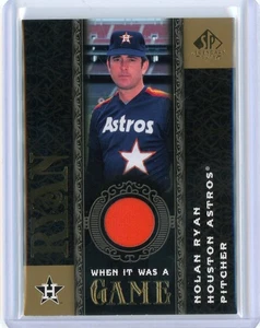 2007 Upper Deck SP Legendary Cuts NOLAN RYAN Game-Used Patch - Houston Astros - Picture 1 of 2