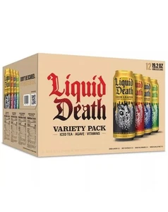 Liquid Death, Iced Tea Variety Pack (Grim Leafer, Rest in Peach, Dead Billion... - Picture 1 of 6