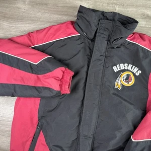 G-III NFL Washington Redskins Commanders Jacke Herren Größe Large durchgehender Reißverschluss Mantel - Bild 1 von 21
