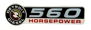 DETROIT DIESEL 560 HP EMBLEM SATIN - Picture 1 of 2