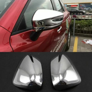 Fit For Mazda CX-5 2015-16 ABS Triple Chrome Car Side Rearview Mirror Cover Trim - Picture 1 of 8