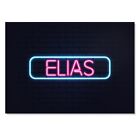 Art Print Poster Neon Sign Design Elias Name #351881