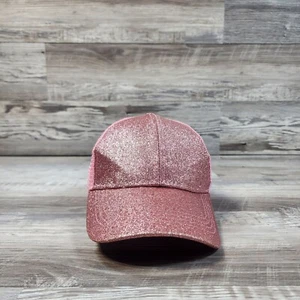 Glitter Shimmer Ponytail Holder Hat Cap Strapback Trucker Meshback Youth Girls - Picture 1 of 8