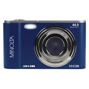Minolta MND20-BL MND20 16x Digital Zoom 44 MP/2.7K Ultra HD Digital Camera - Picture 1 of 10