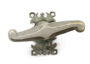 Fixed Nickel Plated Bronze Arts & Crafts Dummy Door Handle - Picture 1 of 6