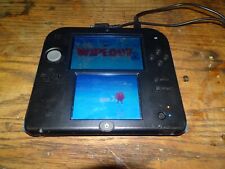 Nintendo 2DS Handheld Console Blue & Black works with one game wipeout 2 No Char