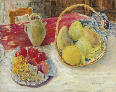 Impresión en lienzo Pierre Bonnard Bodegón con fruta en el sol 16 x 20 Foto 1 de 4