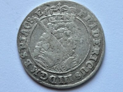 BRANDENBURG-PRUSSIA 18 Gröscher  1698 SD/D Friedich III - Image 1 of 4