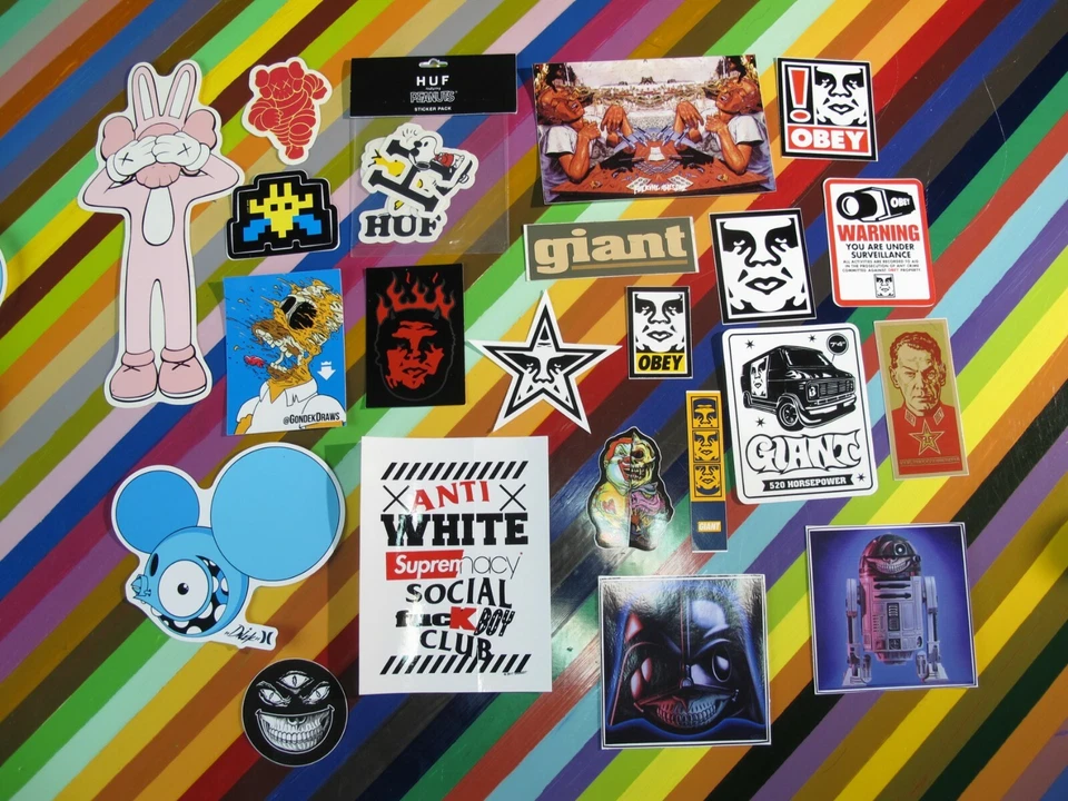 1990s to 2010s graffiti art pop sticker - Whatson Bigfoot Huf English + - Image 1 of 1