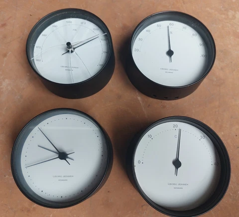 VTG Georg Jensen Clock Weather Station Cases - 4 Pieces Cover