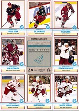 2009-10 OPC O-Pee-Chee Retro Phoenix Coyotes Complete Team Set (16)