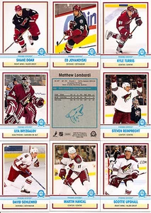 2009-10 OPC O-Pee-Chee Retro Phoenix Coyotes Complete Team Set (16) - Picture 1 of 1