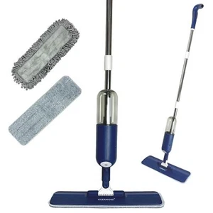 Spray n Shine Spray Mop For Floor Cleaning 2 X Wet & Dry Washable Microfiber Pa - Picture 1 of 8
