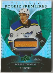 2018 2018-19 Upper Deck Trilogy Green Rookie Patch #104 Robert Thomas 12/49 - Picture 1 of 2