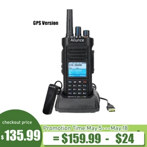 Retevis HD2 DMR Handheld Ham Radio Bluetooth GPS Dual Band Walkie Talkies & Mic - Zdjęcie 1 z 12