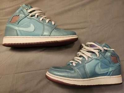 Air Jordan's 364781 2010 verde agua púrpura talla 6y para mujer 7 Foto 1 de 4