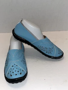 JAOIOR Zapatos Mujer 8 Sin Cordones Informales Planos Sandalias Azules - Imagen 1 de 7