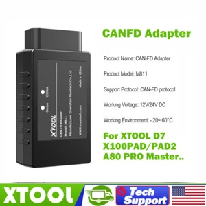 XTOOL CAN FD Adapter Diagnostic Tool For D7 X100 PAD PAD2/ PAD3/ A80 OBD Scanner - Picture 1 of 13