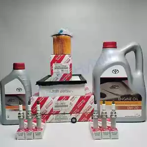 Genuine Lexus RX450H Service Kit GYL25 2015 To Onward With Spark Plugs & 0W20 - Picture 1 of 1