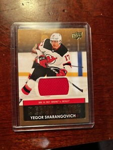2021-22 Upper Deck Series 1 - Debut Dates Jersey #DD-21 Yegor Sharangovich (MEM)