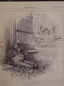 Ein demokratischer Erntedank-Traum Steuern und verbringen Harper's Week 1882 - Bild 1 von 2