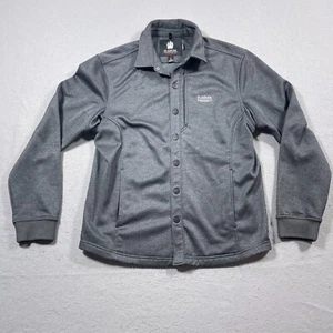 Alaskan Hardgear Shirt Jacket Men M Gray Fleece Lined Snap Front Duluth Trading - Picture 1 of 9
