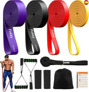 Fokky Gomas Elasticas Musculacion, Bandas Elasticas con 4 Niveles de - Imagen 1 de 7