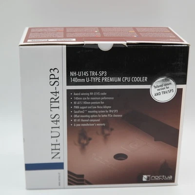 NEW NH-U14S TR4-SP3, Premium-CPU Cooler for AMD sTRX4/TR4/SP3 (140mm, Brown) - Image 1 of 4