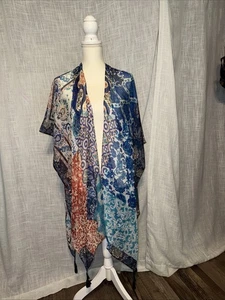 Moosrose Strickjacke vorne offen leicht Blumen Tasseled Cover Up One Size - Bild 1 von 5