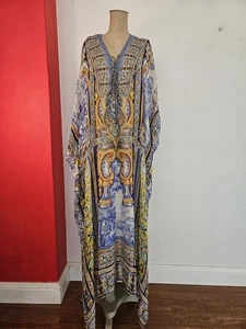 CAMILLA EMBELLISHED SILK DRESS One Size (#10) - Picture 1 of 18