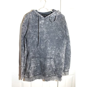 Ninth Hall Men's Black Acid Wash French Terry Hoodie sz M - Picture 1 of 3