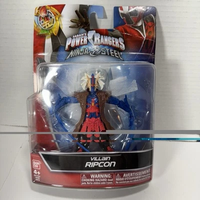 万代权力游骑兵忍者钢制RIPCON 5可动人偶恶棍2016全新罕见 — 第 1/4 张图片