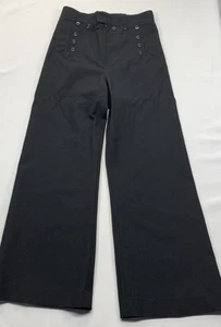 VINTAGE DSCP Omega US Navy Mens 31R Black Wool Sailor Pant Uniform Skipjack - Picture 1 of 13
