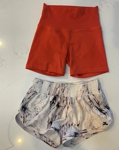 Jo And Jax Youth Large Shorts Lot. Orange Dance Biker Shorts. Piper Dance Shorts - Picture 1 of 16