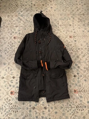 Superdry Chaqueta con Capucha Microfiber The Parka Para Hombre Talla Pequeña Foto 1 de 4