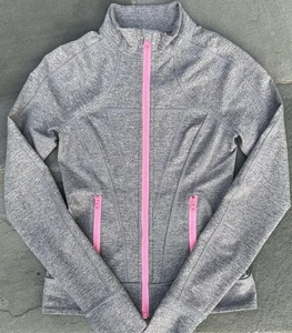 Ivivva by Lululemon Girls Jacket size 10 Perfect Your Practice Zip Up Track - Picture 1 of 6